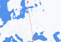 Vols d'Istanbul, Turquie à Tampere, Finlande