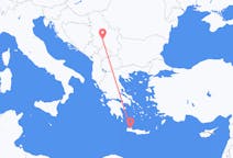 Vols de Kraljevo, Serbie pour La Canée, Grèce