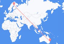 Flyreiser fra Byen Newcastle, Australia til Rovaniemi, Finland