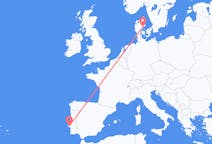 Vluchten van Århus, Denemarken naar Lissabon, Portugal