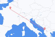 Flug frá Tirana, Albaníu til Parísar, Frakklandi