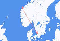 Flights from Volda, Norway to Ängelholm, Sweden