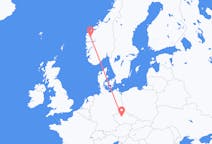 Vols de Sandane, Norvège pour Prague, Tchéquie