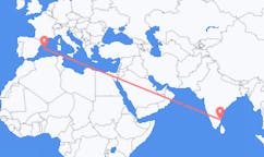 เที่ยวบิน จาก Pondicherry, อินเดีย ถึงปาลมา, สเปน