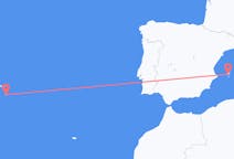 Fly fra Ibiza til Santa Maria Island