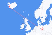 Vluchten van Reykjavík, IJsland naar Dresden, Duitsland