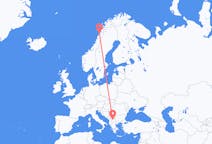 Flights from Bodø to Skopje