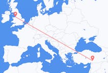 Flyg från Kahramanmaraş till Liverpool