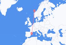 Flights from Ålesund, Norway to Ibiza, Spain