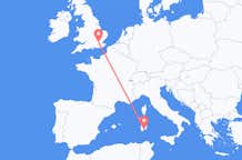 Flyrejser fra Cagliari, Italien til London, England