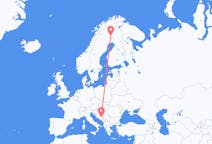 Flyg från Pajala, Sverige till Sarajevo, Bosnien och Hercegovina