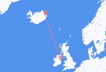 Flyreiser fra Egilsstaðir, Island til Dublin, Irland