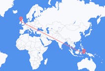 Flyreiser fra Ambon, Maluku, Indonesia til Belfast, Nord-Irland