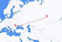 Flyg från Bukarest, Rumänien till Novosibirsk, Ryssland