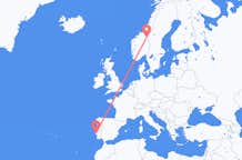 Loty z miasta Røros do miasta Lizbona