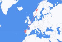 Flights from Røros, Norway to Lisbon, Portugal