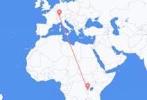 Flyrejser fra Kigali, Rwanda til Zürich, Schweiz