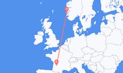 Flights from Stord, Norway to Bergerac, France