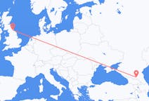 Flights from Nazran, Russia to Durham, England, the United Kingdom