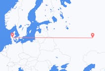 Flights from Nizhnekamsk, Russia to Billund, Denmark