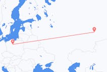 Flyg från Jekaterinburg, Ryssland till Bydgoszcz, Polen