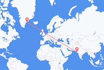 Flights from Jamnagar, India to Kulusuk, Greenland