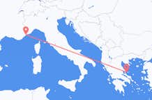 Flights from Skiathos to Nice