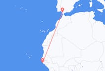 Flyrejser fra Cap Skiring, Senegal til Jerez, Spanien