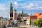 Photo of Wawel cathedral on Wawel Hill in Krakow, Poland.
