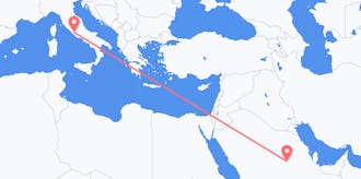 出发地 沙特阿拉伯目的地 意大利的航班