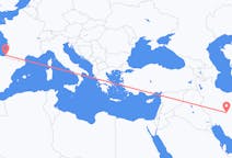 Flyg från Esfahan, Iran till Biarritz, Frankrike