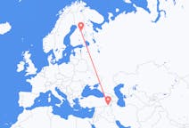 Flights from Hakkâri, Turkey to Kajaani, Finland