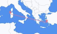 Flights from Alghero, Italy to Leros, Greece