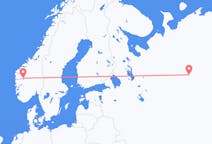 Flights from Sogndal, Norway to Syktyvkar, Russia