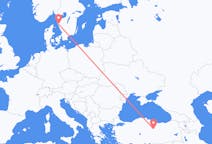 Flüge von Göteborg, Schweden nach Sivas, die Türkei