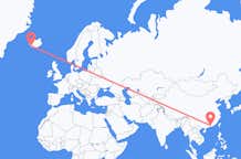 Flyreiser fra Huizhou, Kina til Reykjavík, Island