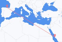 Vluchten van Djedda, Saoedi-Arabië naar Santander, Spanje