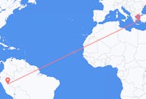 Flights from Pucallpa, Peru to Naxos, Greece