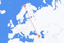 Flyrejser fra Urmia, Iran til Kiruna, Sverige