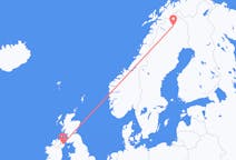 出发地 瑞典出发地 基律纳前往北爱尔兰的贝尔法斯特的航班