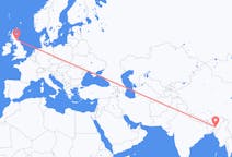 Flyreiser fra Silchar, India til Edinburgh, Skottland