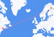 Flyrejser fra Boston til Kuusamo