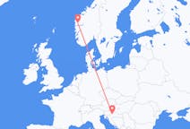 Flights from Zagreb to Førde