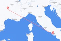 Flyg från Le Puy-en-Velay, Frankrike till Neapel, Italien
