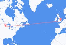 Flights from Minneapolis, the United States to London, England