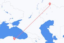 Flyreiser fra Oral, Kasakhstan til Karamustafapasa, Tyrkia