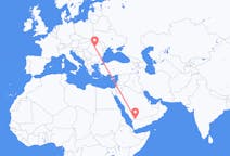 Flyreiser fra Najran, Saudi-Arabia til Târgu Mureș, Romania