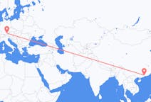 Flyreiser fra Guangzhou, Kina til München, Tyskland