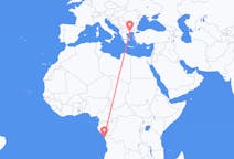 Flyrejser fra Cabinda, Angola til Kavala, Grækenland