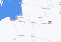 Vols de Gdańsk, Pologne à Minsk, Biélorussie